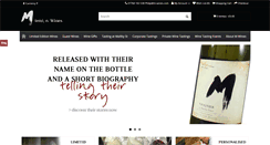 Desktop Screenshot of m-wines.com